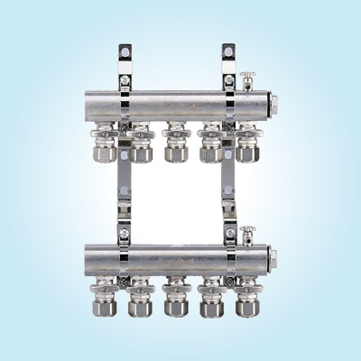 A型铜地暖分水器