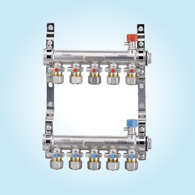 联体铜地暖分水器